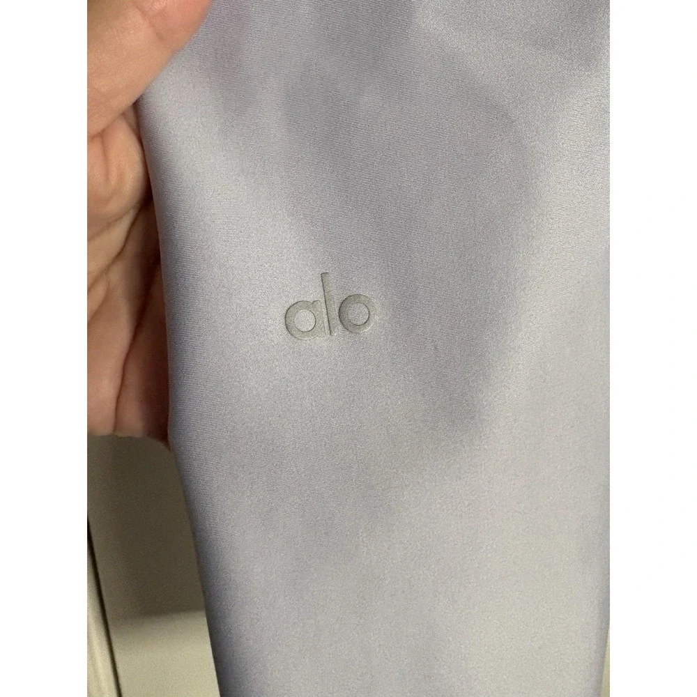 Alo Yoga High Waist Airbrush Leggings Womens XS Lavender Gray Athleisure